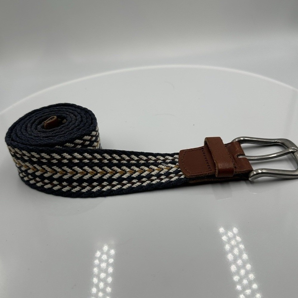 Fat Face Woven Unisex Multicolor  Chevron Belt. Size Unknown-Measurements Below.